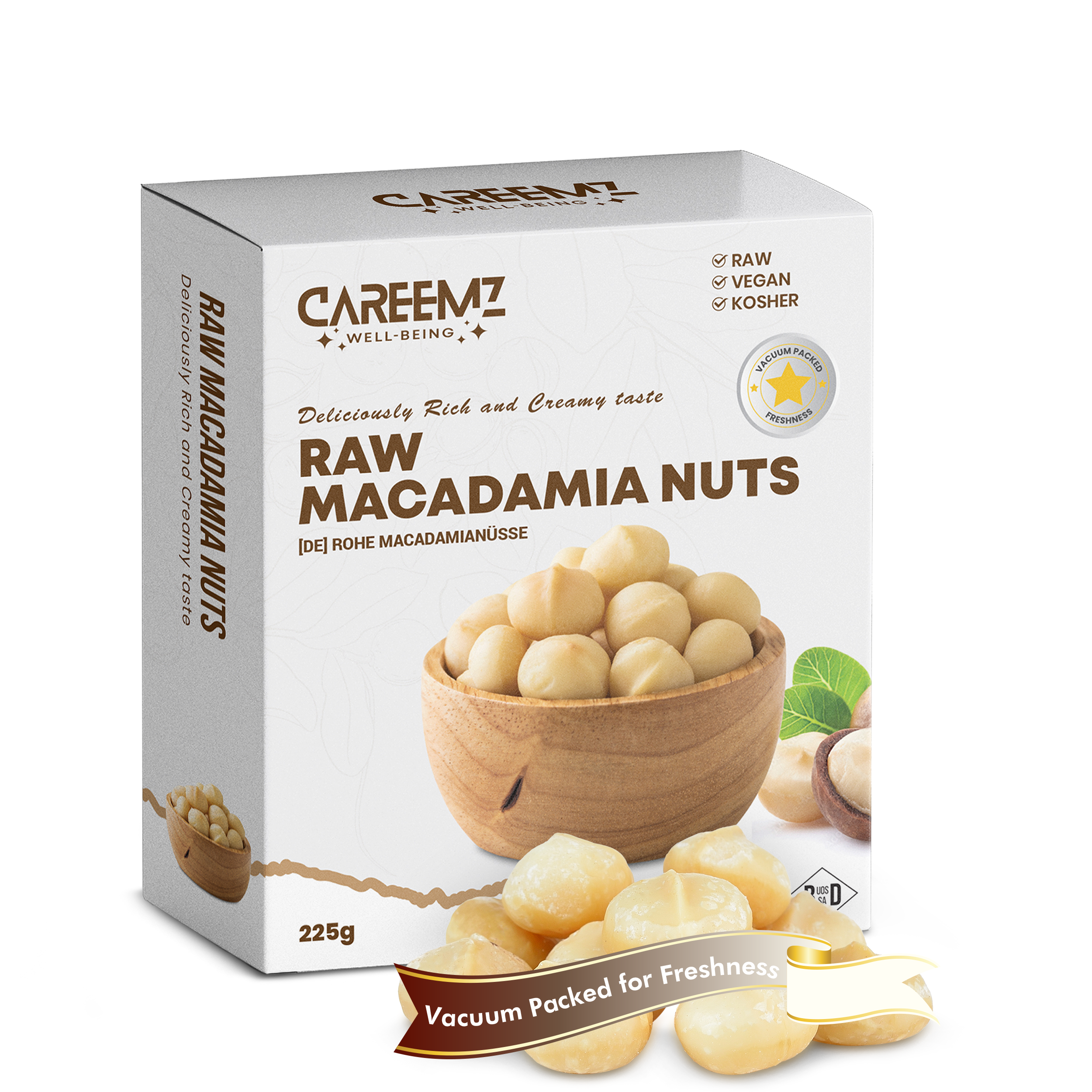 CAREEMZ Raw Macadamia Nuts