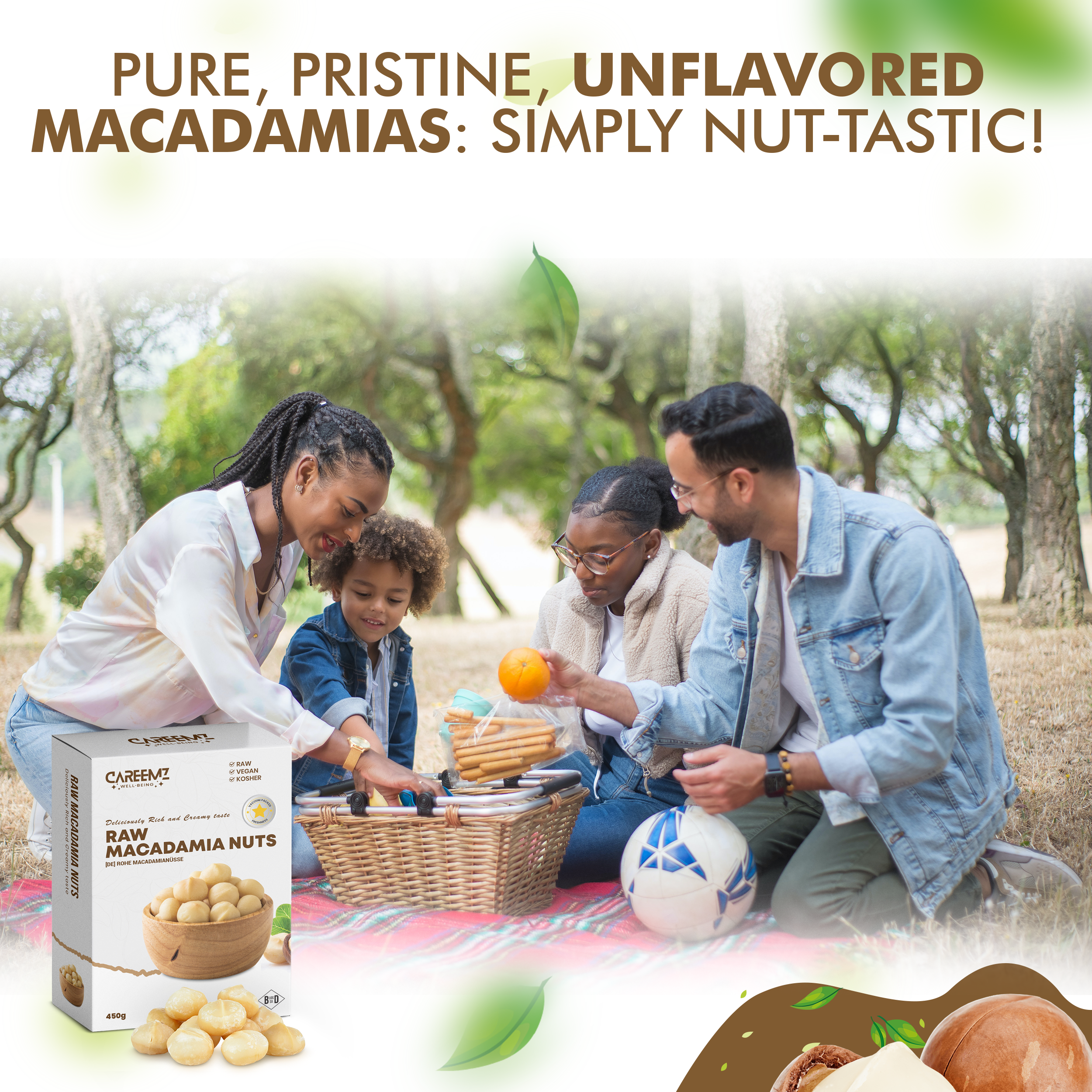 CAREEMZ Raw Macadamia Nuts